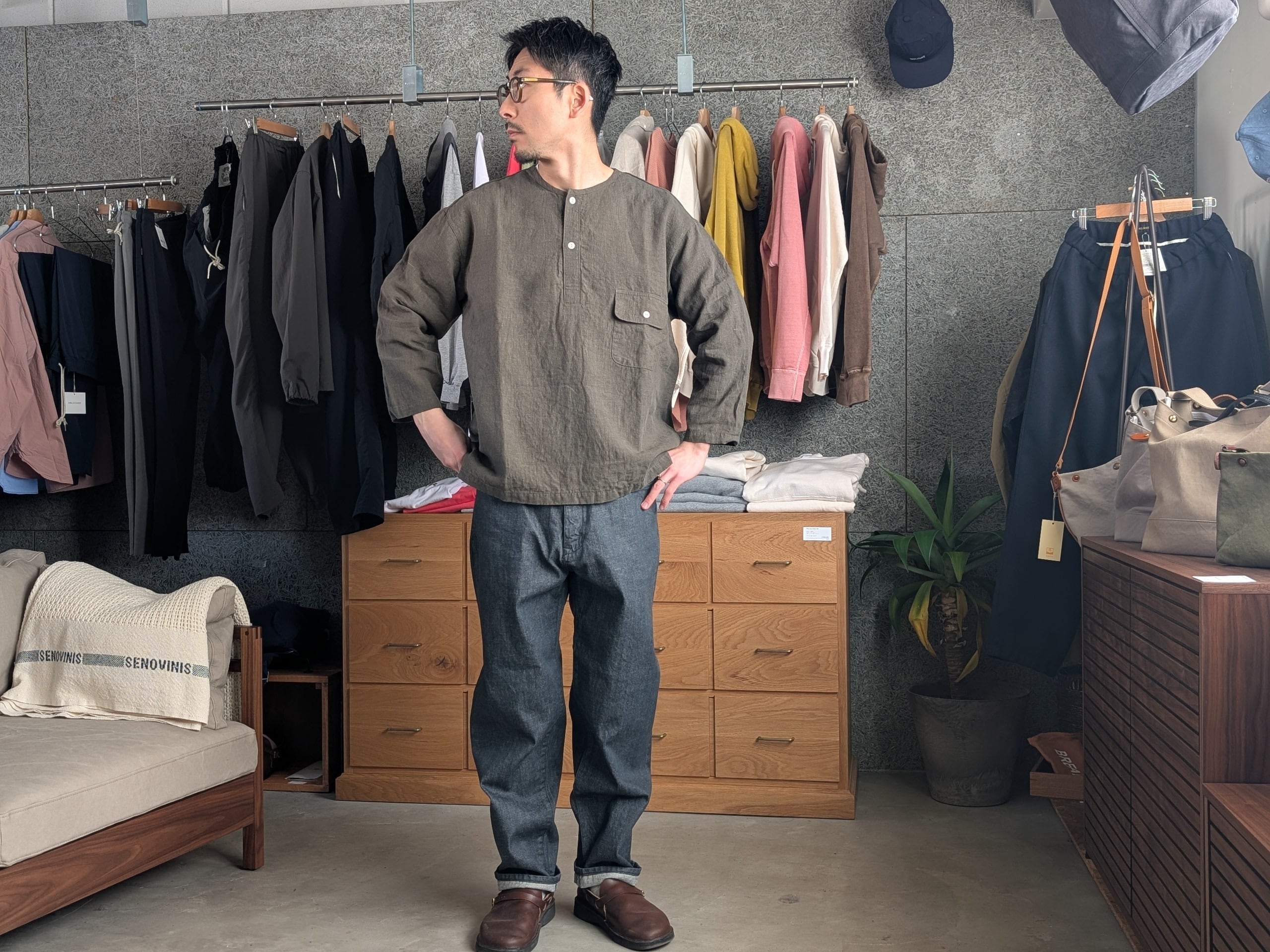 DELICIOUS】Linen Farmers Henly（Unisex） | JAMES&CO. | inoya
