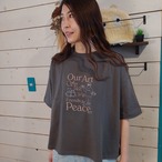 『People's』9011  おじさんアートプリントTシャツ　フリーサイズ