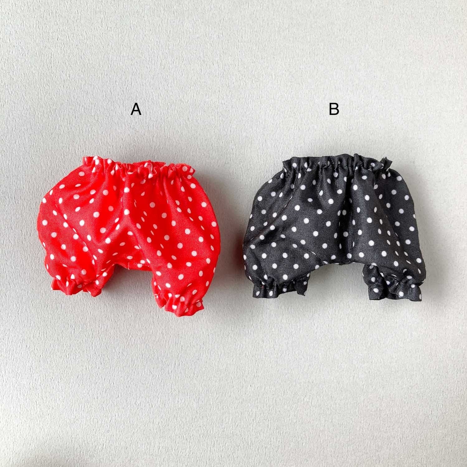 ミニチュア 白ドットのかぼちゃパンツ | Dua-アクセサリーパーツショップ