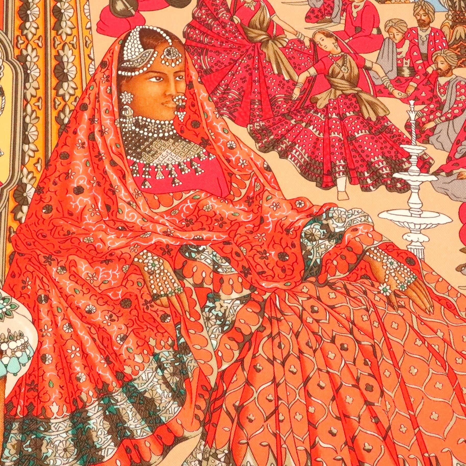 エルメス HERMES/スカーフ カレ90 マハラジャ MAHARAJAS インド 宮廷