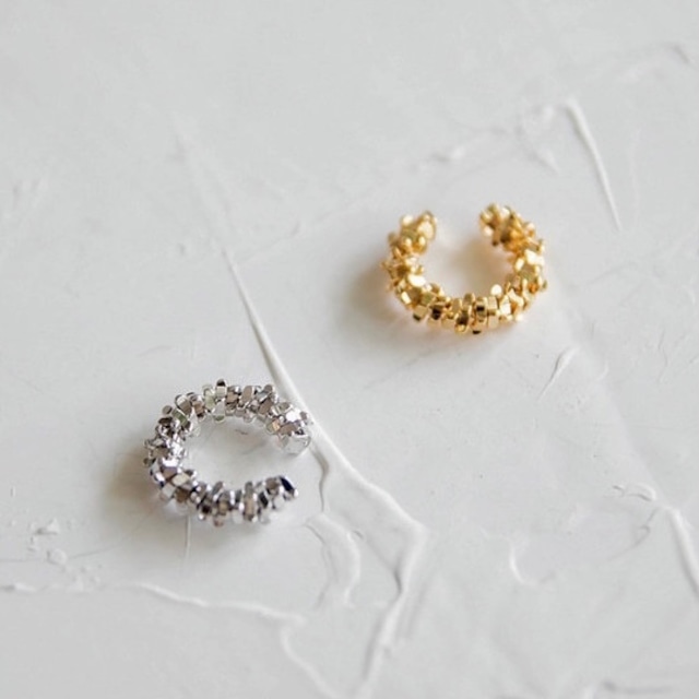 lace ring ear cuff【 2color 】