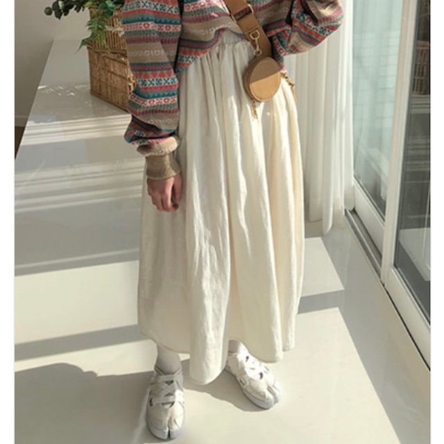 [NYEONG CLOSET] Hush cotton skirt / 3color 正規品 韓国ブランド 韓国通販 韓国代行 韓国ファッション スカート