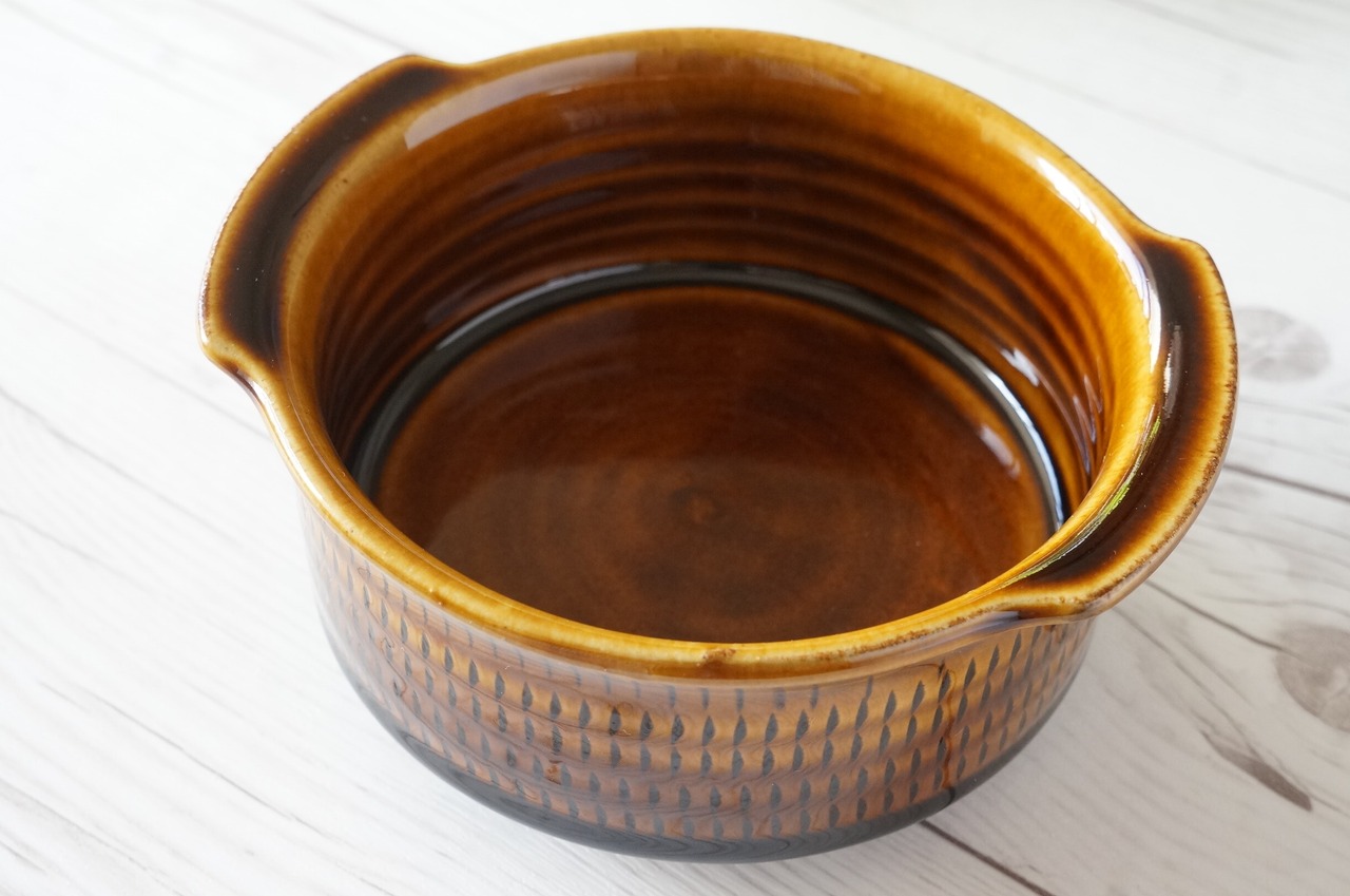 小石原焼　カネハ窯　グラタン皿　飴釉　M　 ⑤　 [23-366]