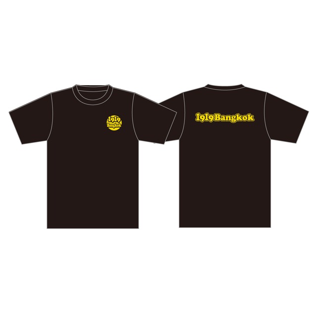 1919BangkokオリジナルTシャツ【ブラック・イエロー】