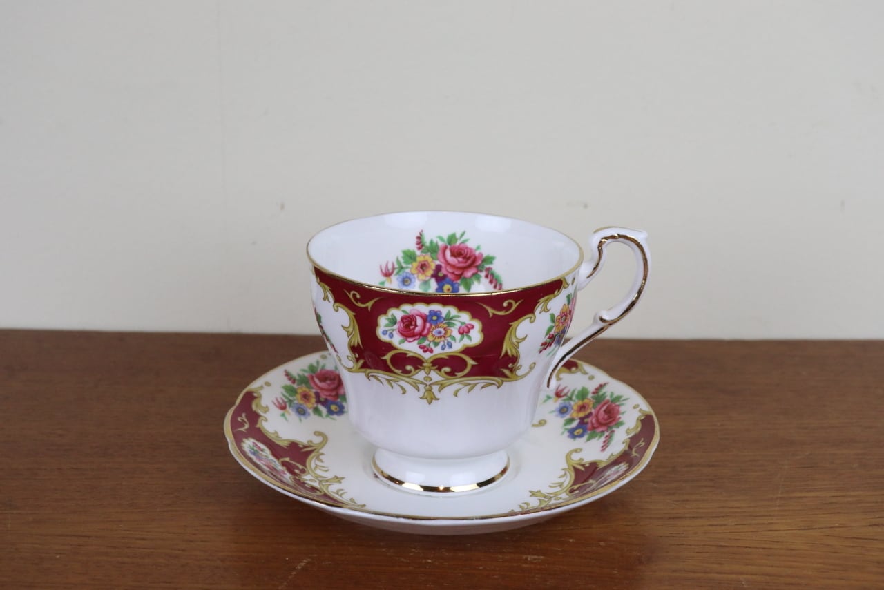 パラゴン ④ ローズ ケーキプレート アンティーク ビンテージ パラゴン ④ ローズ ケーキプレート アンティーク ビンテージ