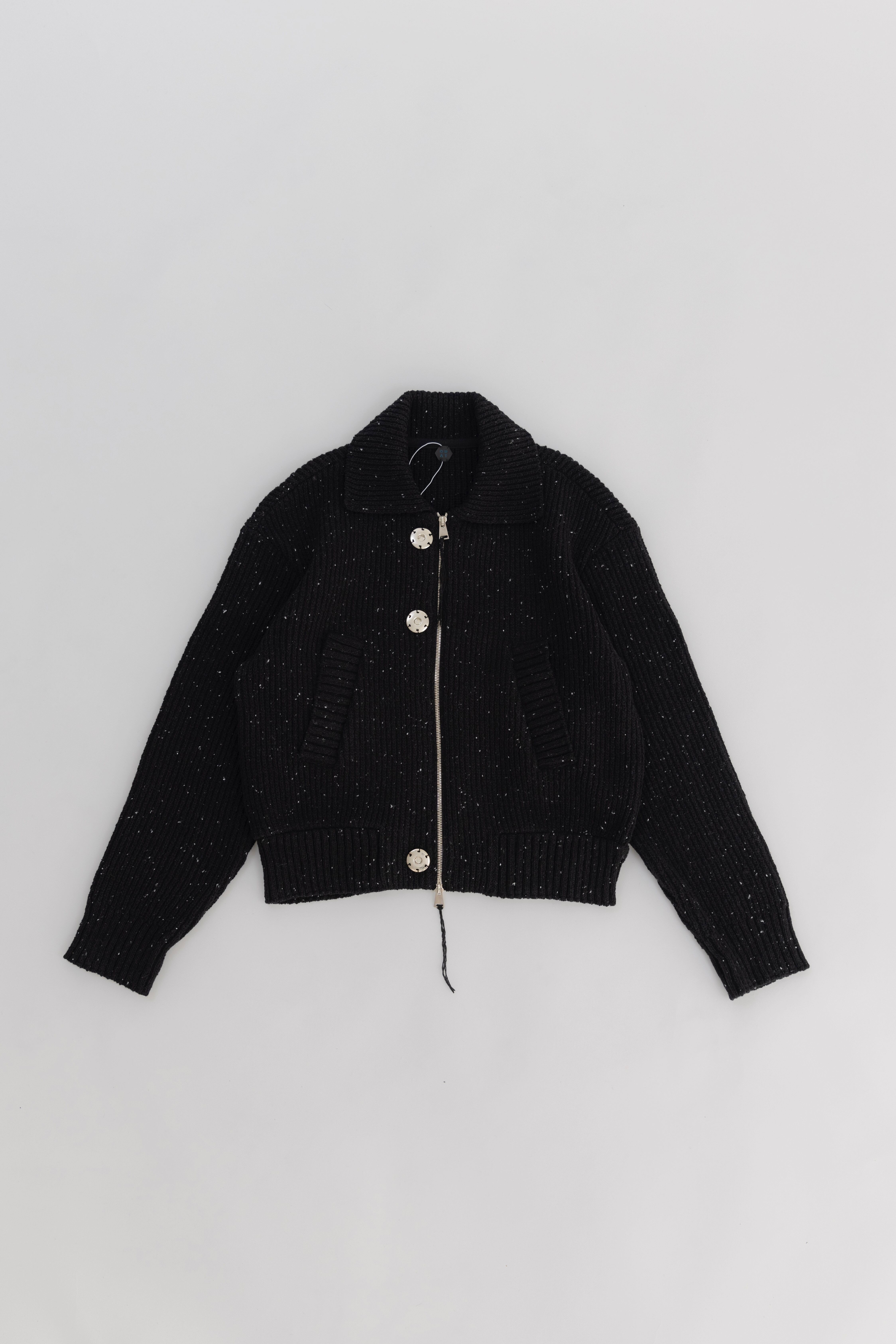 OUAT META ZIP KNIT 3 ブラック