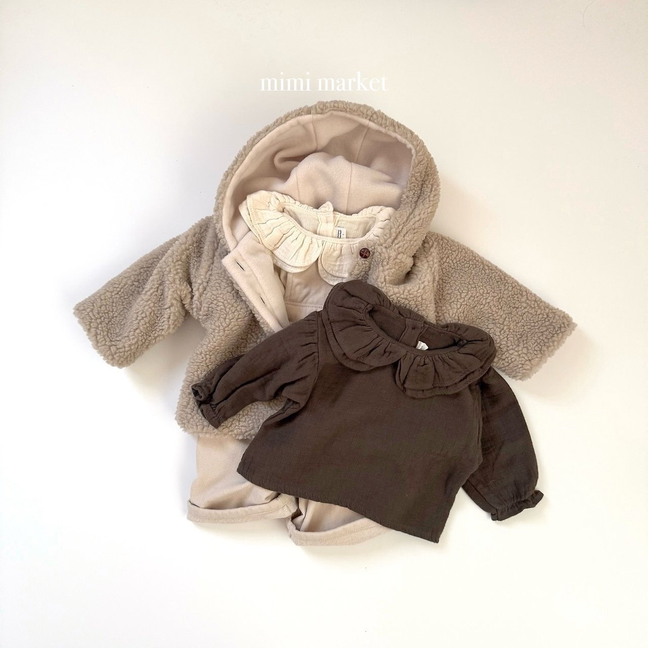 ミミマーケット / mimimarket / ツイルカラーブラウス / 韓国子供服 / キッズ / 26winter〖取寄〗*S~L*