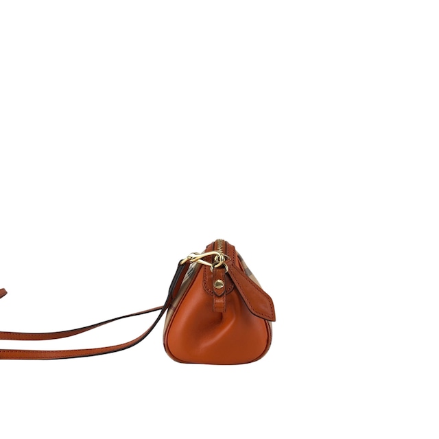 BURBERRY バーバリー ノバチェック ショルダーバッグ ベージュ×オレンジ ロゴ PVCレザー 2WAY ワンショルダー vintage ヴィンテージ オールド 2e2732