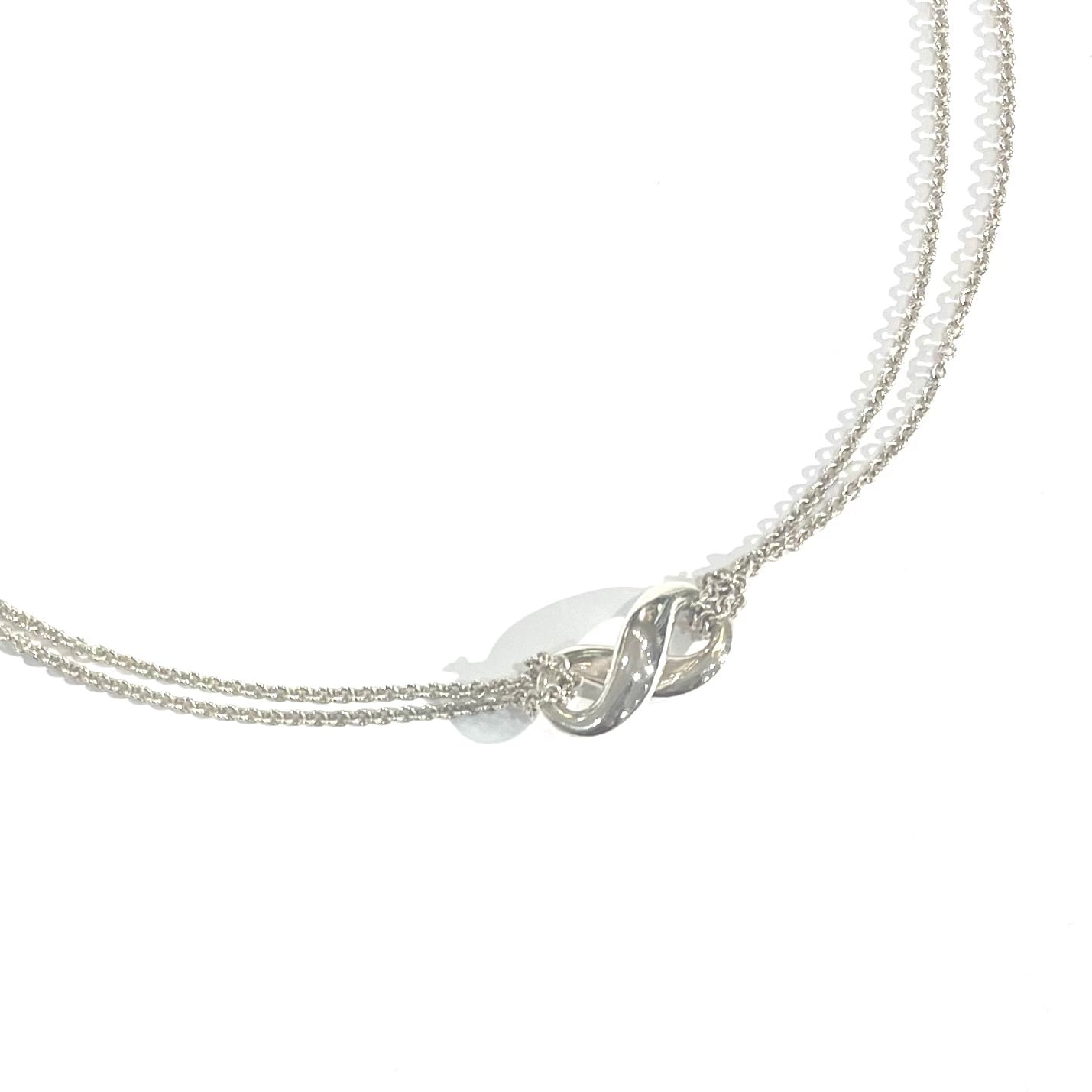 限定価格【TIFFANY&Co.】2474 Wチェーン 立体インフィニティ