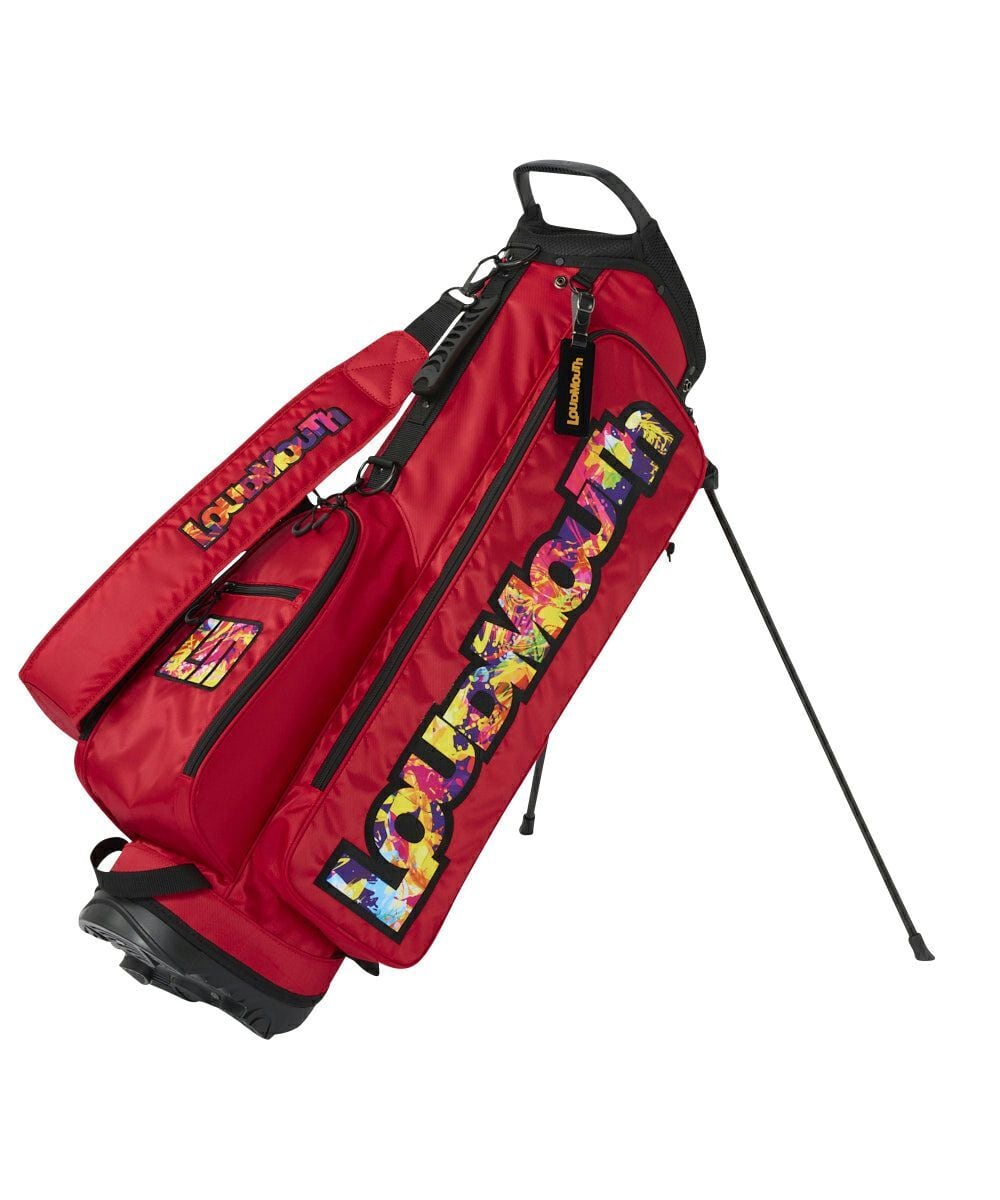 LOUDMOUTH レッドキャディバッグ LOUDMOUTH】8.5型 スタンドバッグ キャディバッグ レッド | Pay ID