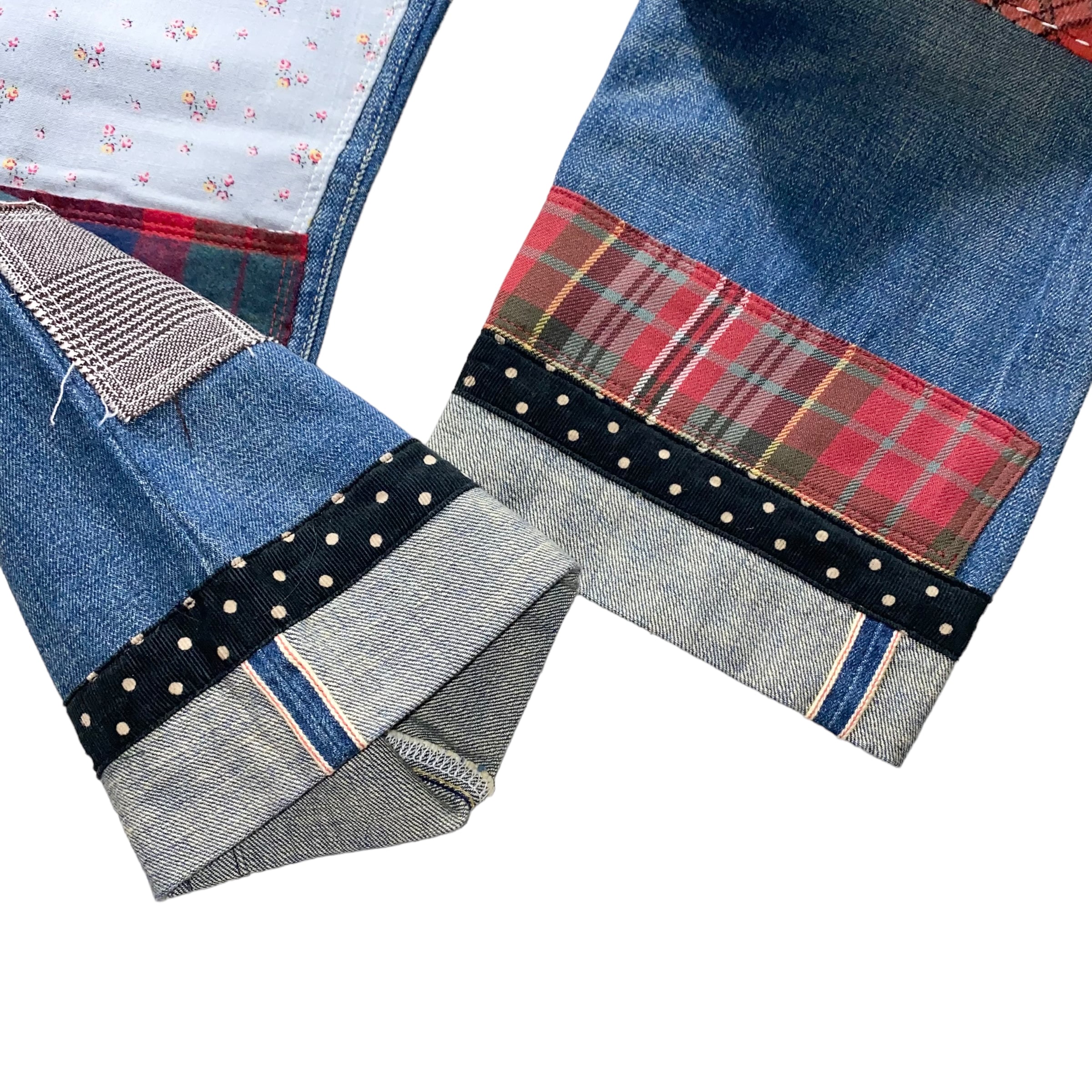 JUNYA WATANABE COMME des GARCONS patchwork denim pants | NOIR ONLINE