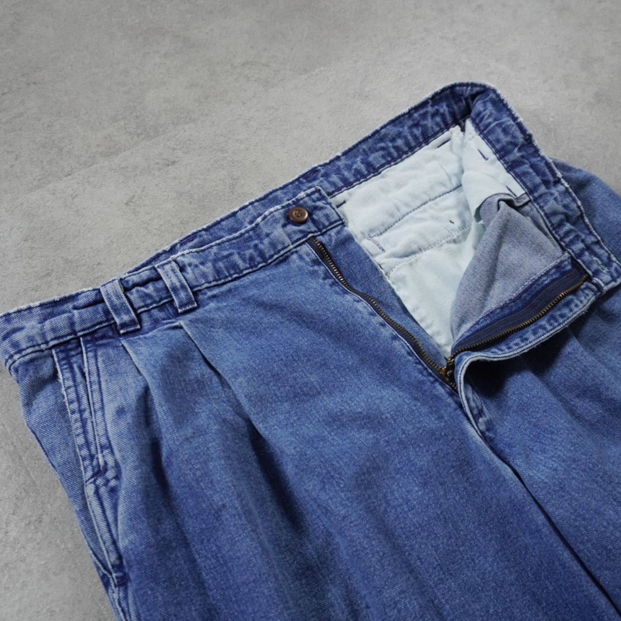 90s DOCKERS Denim Slacks "made in USA" W34.5L27.5相当 古着 - 6