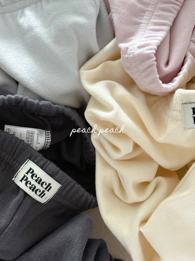 [即納S/L]≪peach peach≫puddding leggings light gray 1