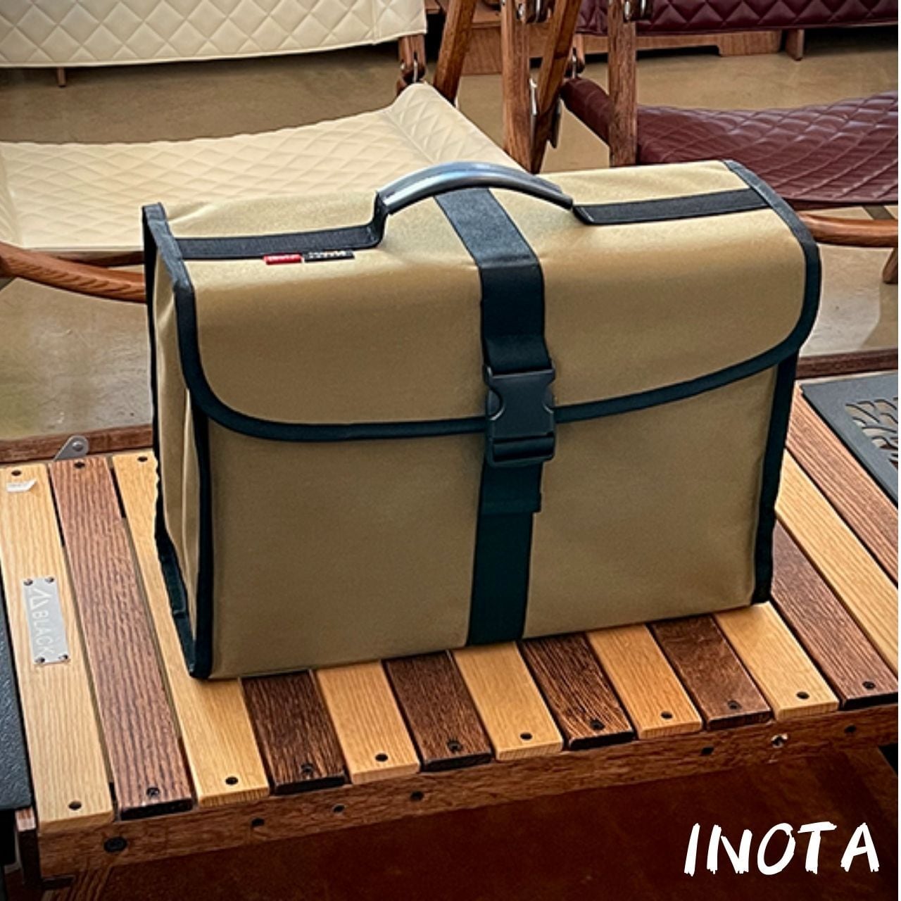 INOTA（イノタ）ブラックデザイントッププレート収納バッグ ワンバーナープレート収納バッグ Ncolor