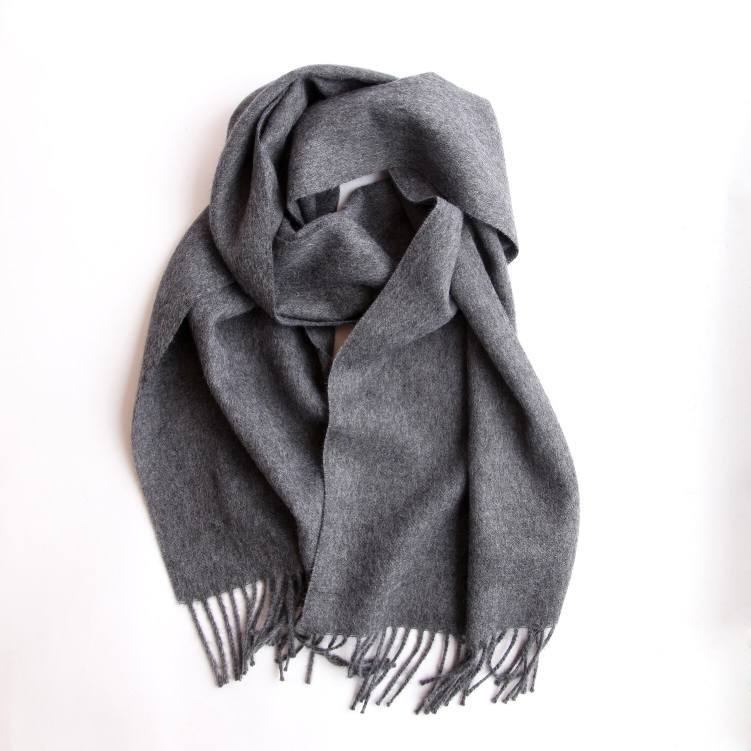THE INOUE BROTHERS／Brushed Scarf／Grey