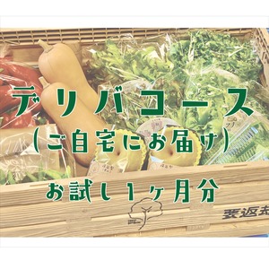 ［デリバコース・お試し１ヶ月分］東京のお野菜お届けします！