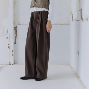 ワイドシルエット タックパンツ  B0280