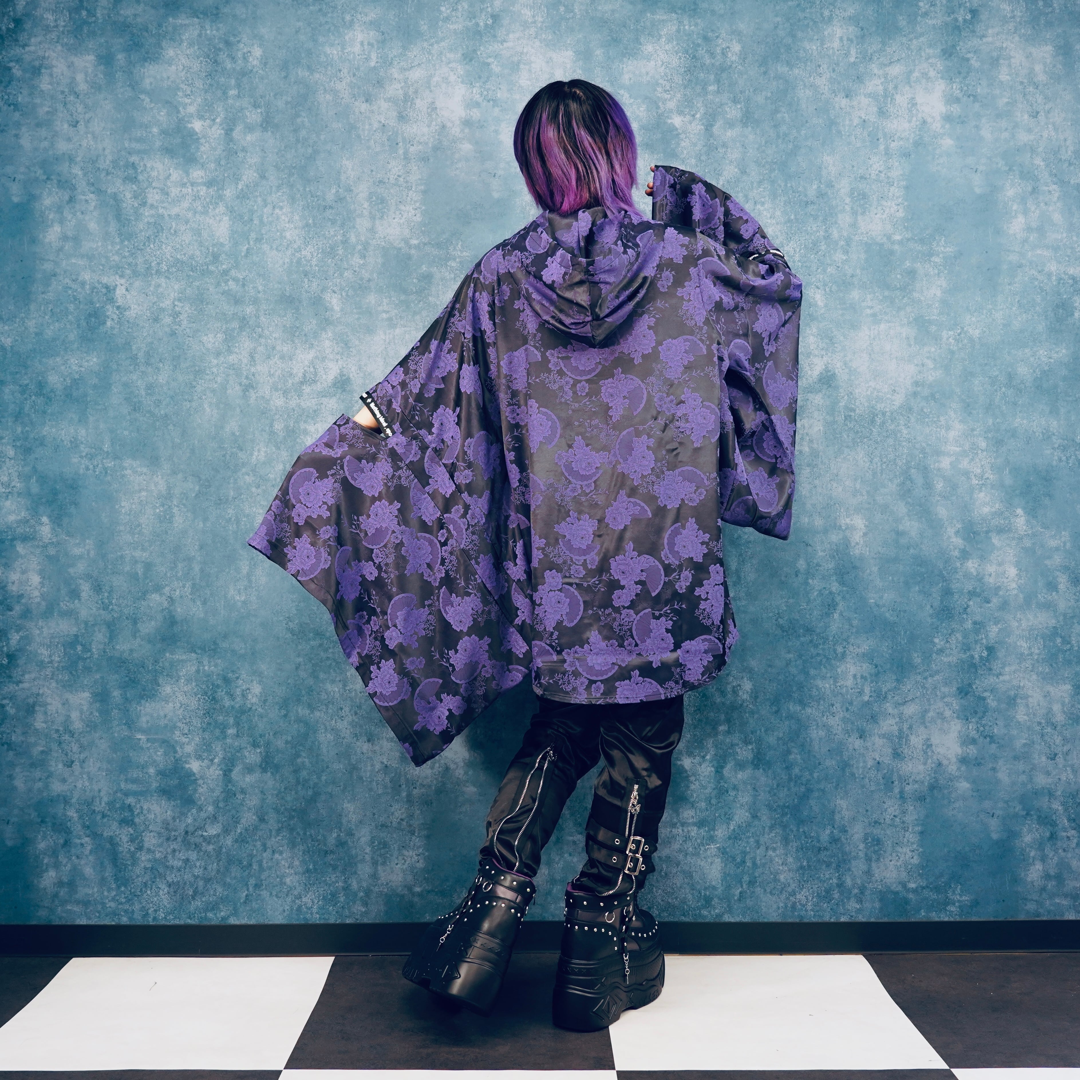 和華妖艶” PURPLE CHINA BUTTON HOOD TOP【PURPLE】 | NIER CLOTHING