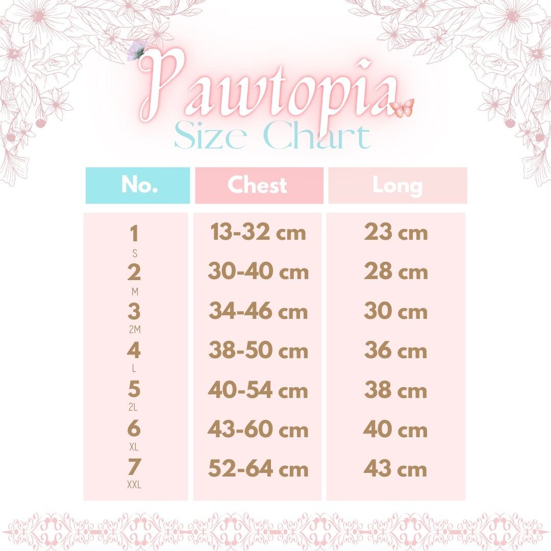 Pawtopia – Blooming Pet Top〈 1-3 ( S-2M ) 〉