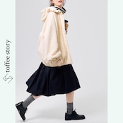 【2color】陰影をまとうギャザーフーディー 《P0268》
