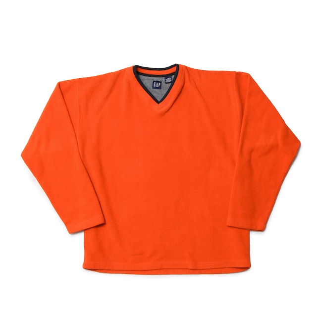 GAP 90sVintage OrangeFleeceOverTop