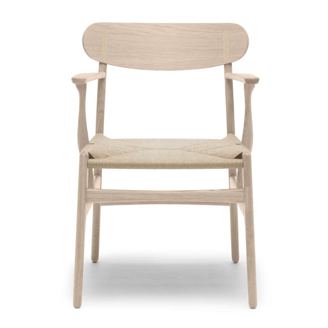【CH26】オーク/ソープ仕上げ/CARL HANSEN & SON/ダイニングチェア/座面ペーパーコード/北欧家具