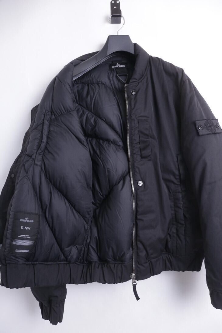 STONE ISLAND SHADOW PROJECT MA-1 D-NW DOWN JACKET BLACK LARGE 