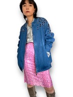 Beads design denims jacket