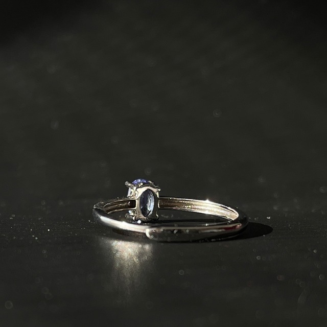 S925 タンザナイト リング｜オーバルカット｜フリーサイズ｜シルバーリング