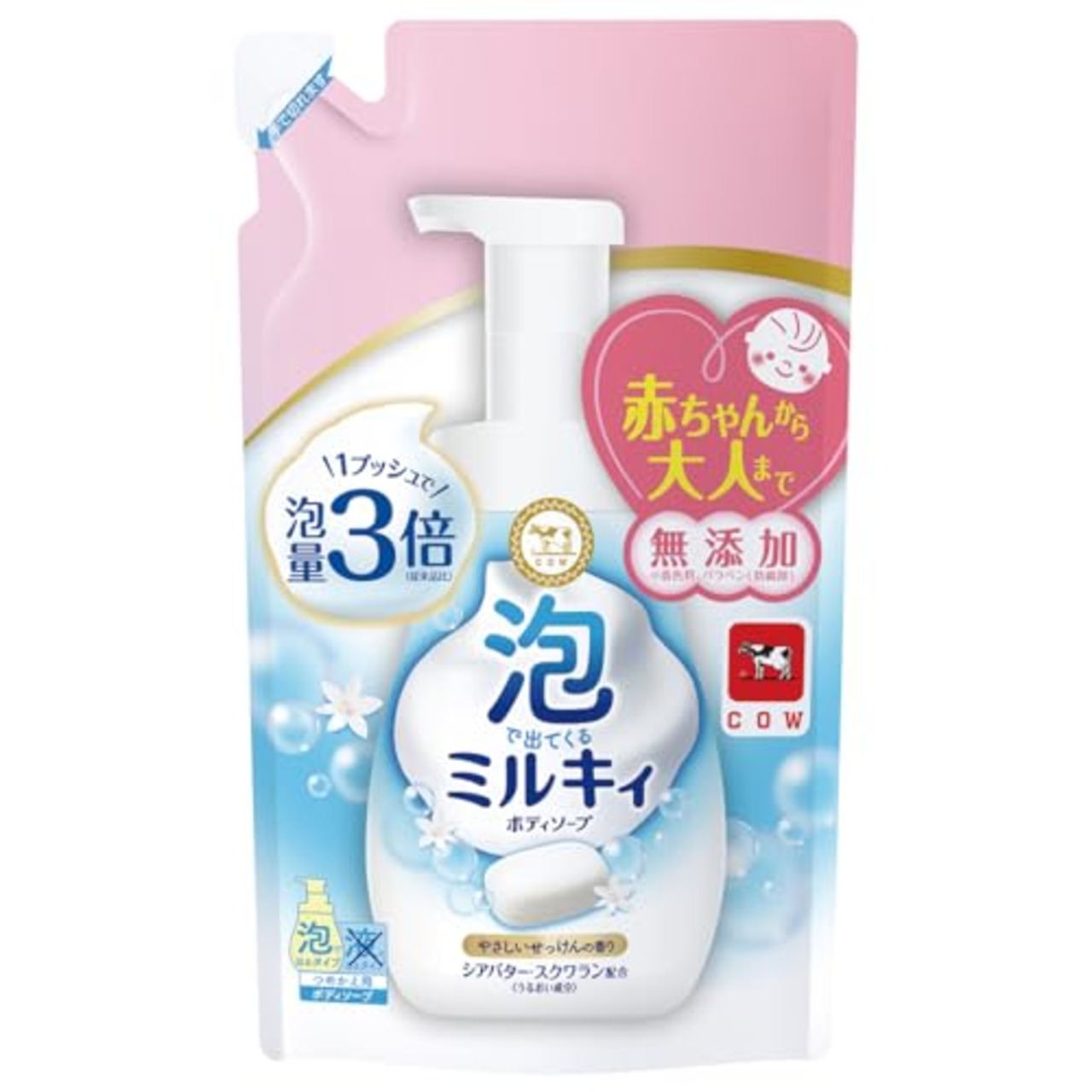 泡ミルキィボディソープ やさしいせっけん 詰替用４５０ＭＬ