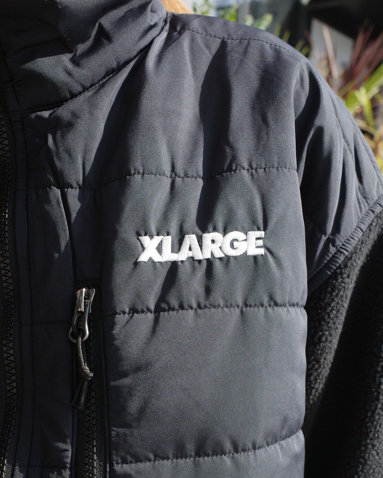 【XLARGE】PANELED FLEECE JACKET 【エクストララージ】