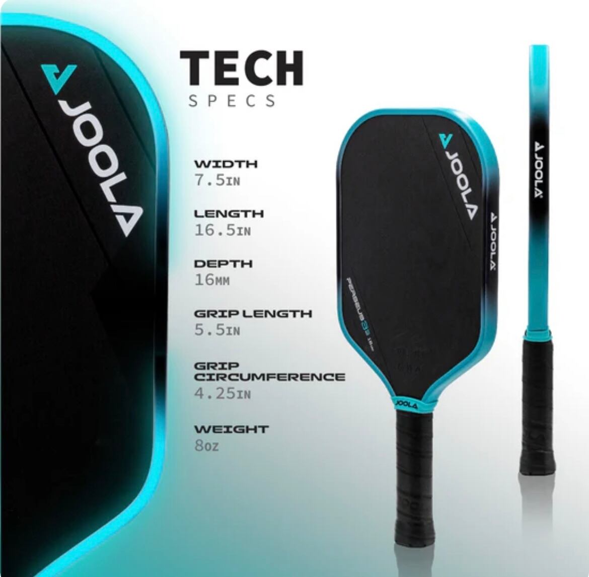 JOOLA BEN JOHNS PERSEUS 3S 16MM PICKLEBALL | SANNO SPORTS 