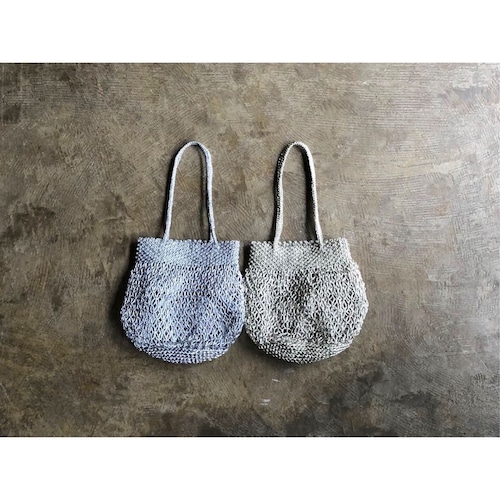 The Bagmati(バグマティ) Small Round Metallic Macrame Tote Bag