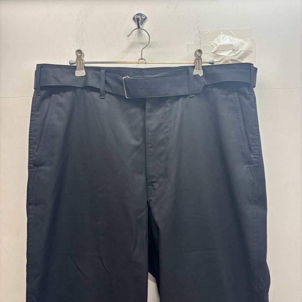 AURALEE オーラリー 24SS WASHED FINX SILK CHAMBRAY BELTED PANTS