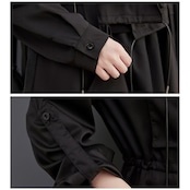 アシンメトリー ミリタリー風 ロングコート 60036