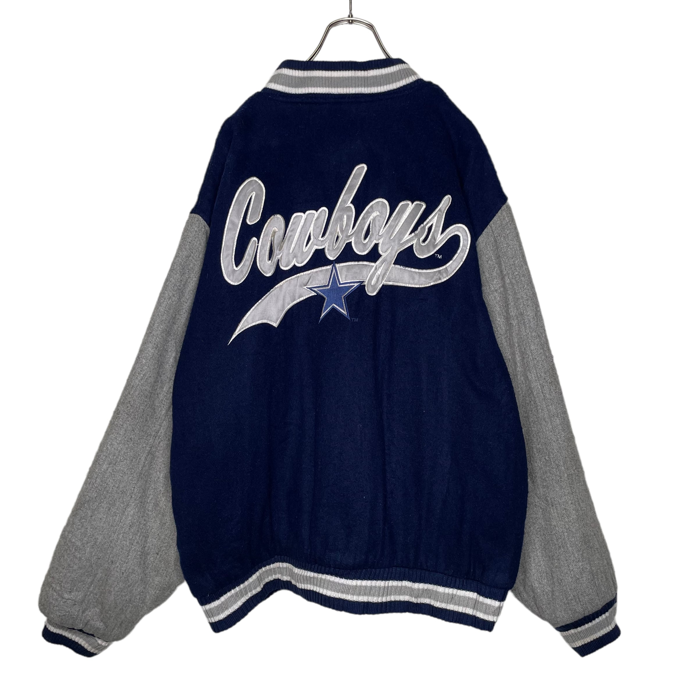 COWBOYS スタジャン （Dallas Cowboys 両面デザイン オールレザー 