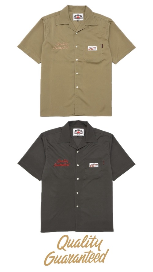 【新作/2色展開】POPLIN OPEN COLLAR S/S SHIRT