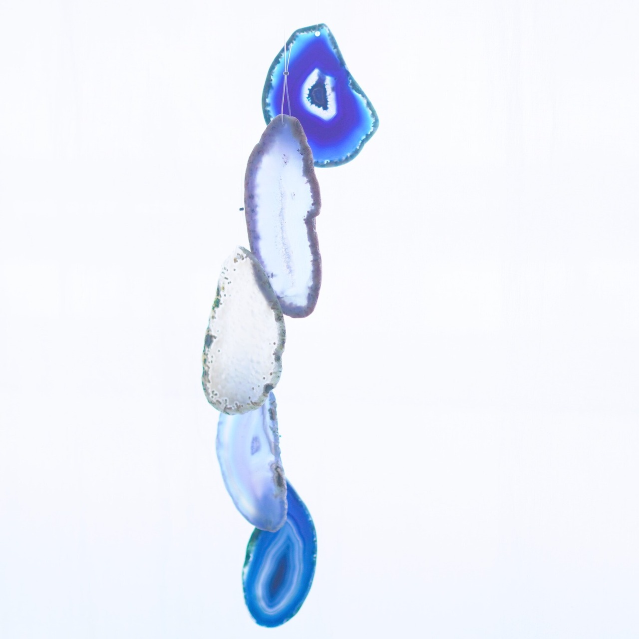 Deep Blue - アゲートヒーリングチャイム / Agate Sun Catcher Wind Chime 067