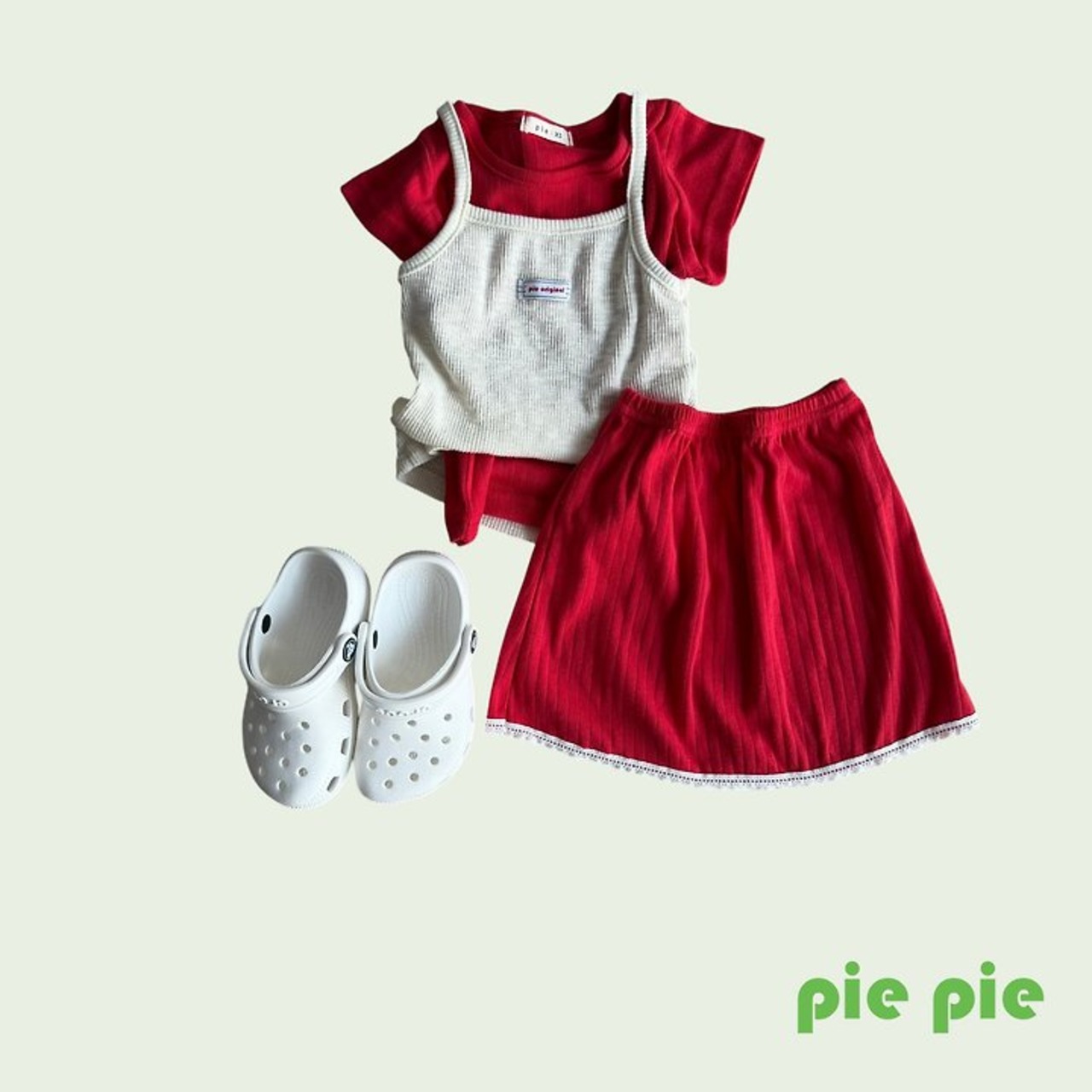 [pie] Candy Eyelet Tee / [파이] 캔디아일렛티