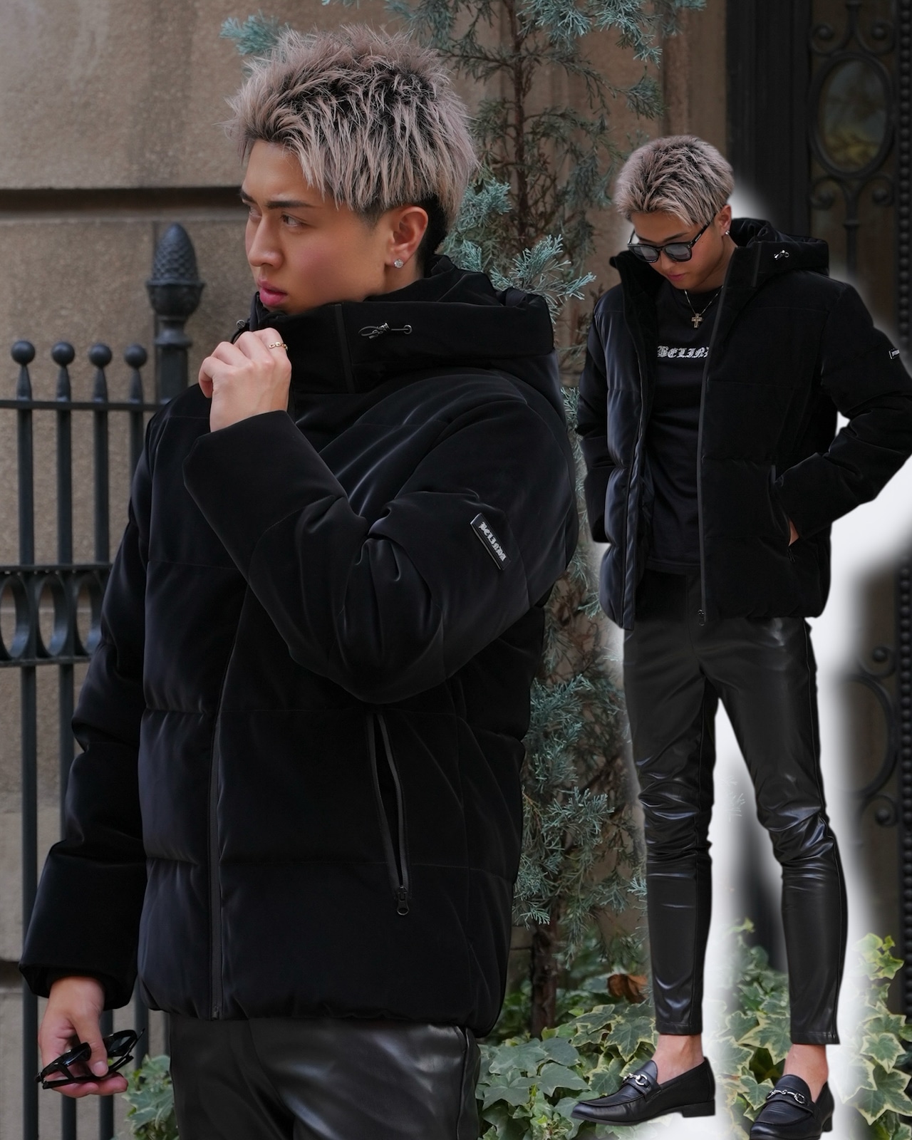 BELINDA/PUベルベットブルゾン【BEL-1007G】