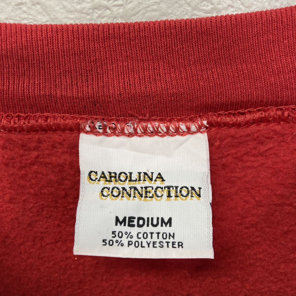 CAROLINA CONNECTION プリント スウェット トレーナー M レッド CAROLINA CONNECTION プリント スウェット トレーナー M レッド