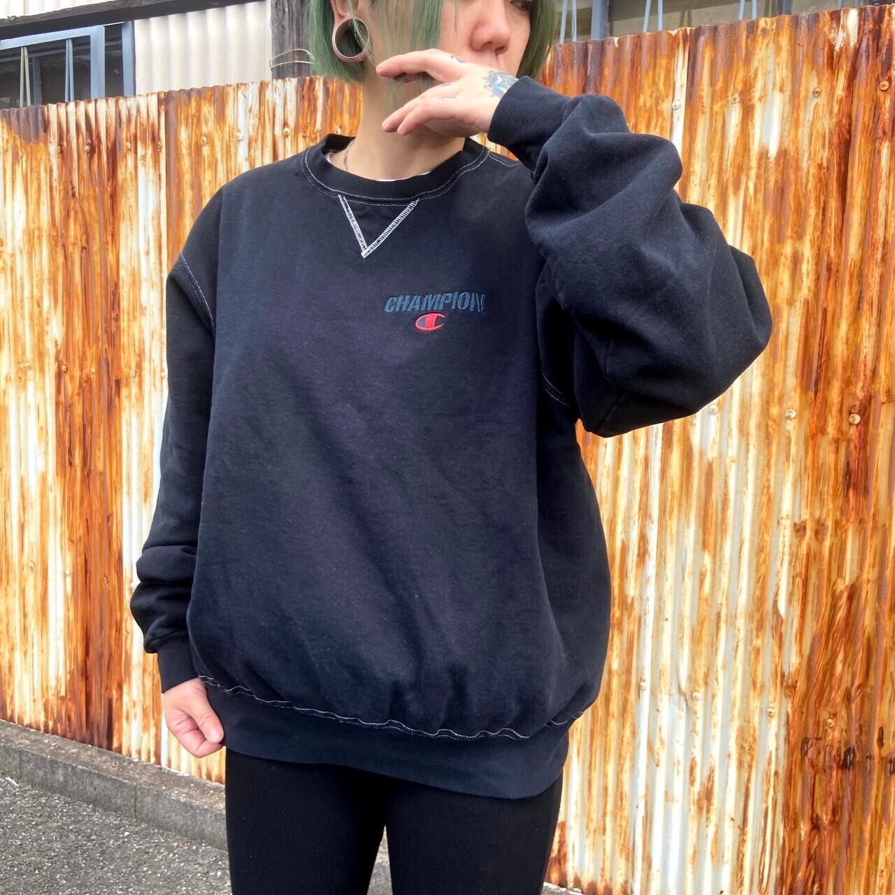 チャンピオン Champion 90's ヴィンテージ スウェット Black