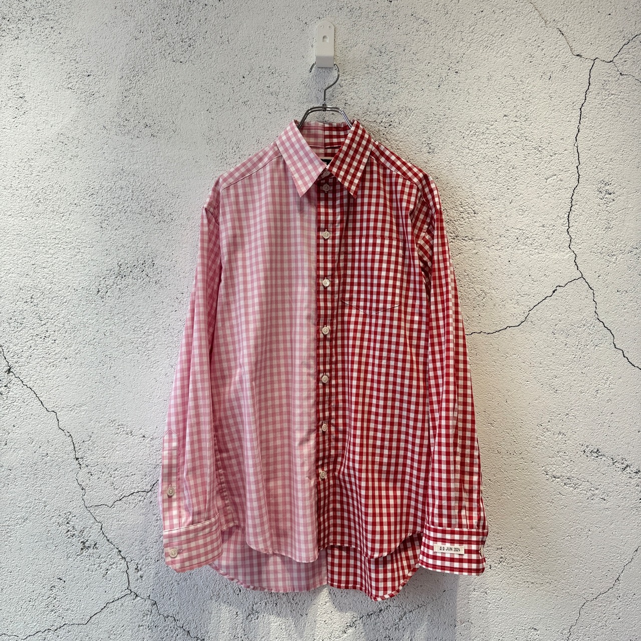 TSTS / 2 GINGHAM SHIRT / PINK AND RED | ふぁいん