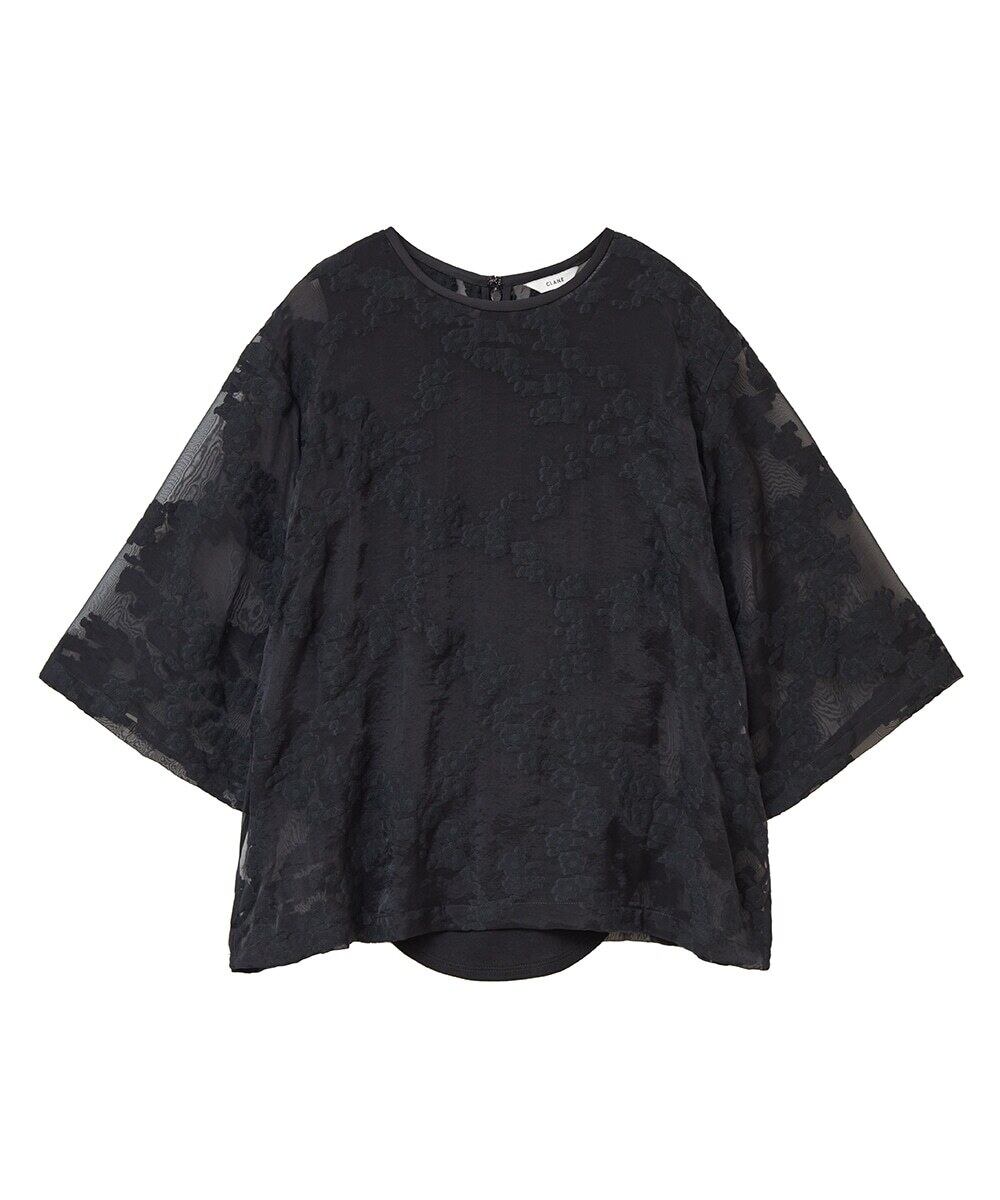 クラネ　CLANE BULGED FLOWER JACQUARD TOPS