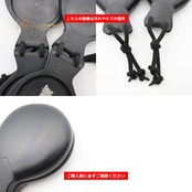 フラメンコ 小物 CASTANUELAS DEL SUR パリージョ カスタネット ブラック系 楽器 小物 ペア 両手 黒 赤 ケース ケース付き 花柄 練習 レッスン ステージ イベント 艶 光沢 無地 シンプル おしゃれ レッド系