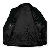 カシミヤ100% 高級 ROBERTA MICHETTI ロベルタ ミケッティ 比翼 コート サイズ L /黒/ブラック/メンズ/カシミア