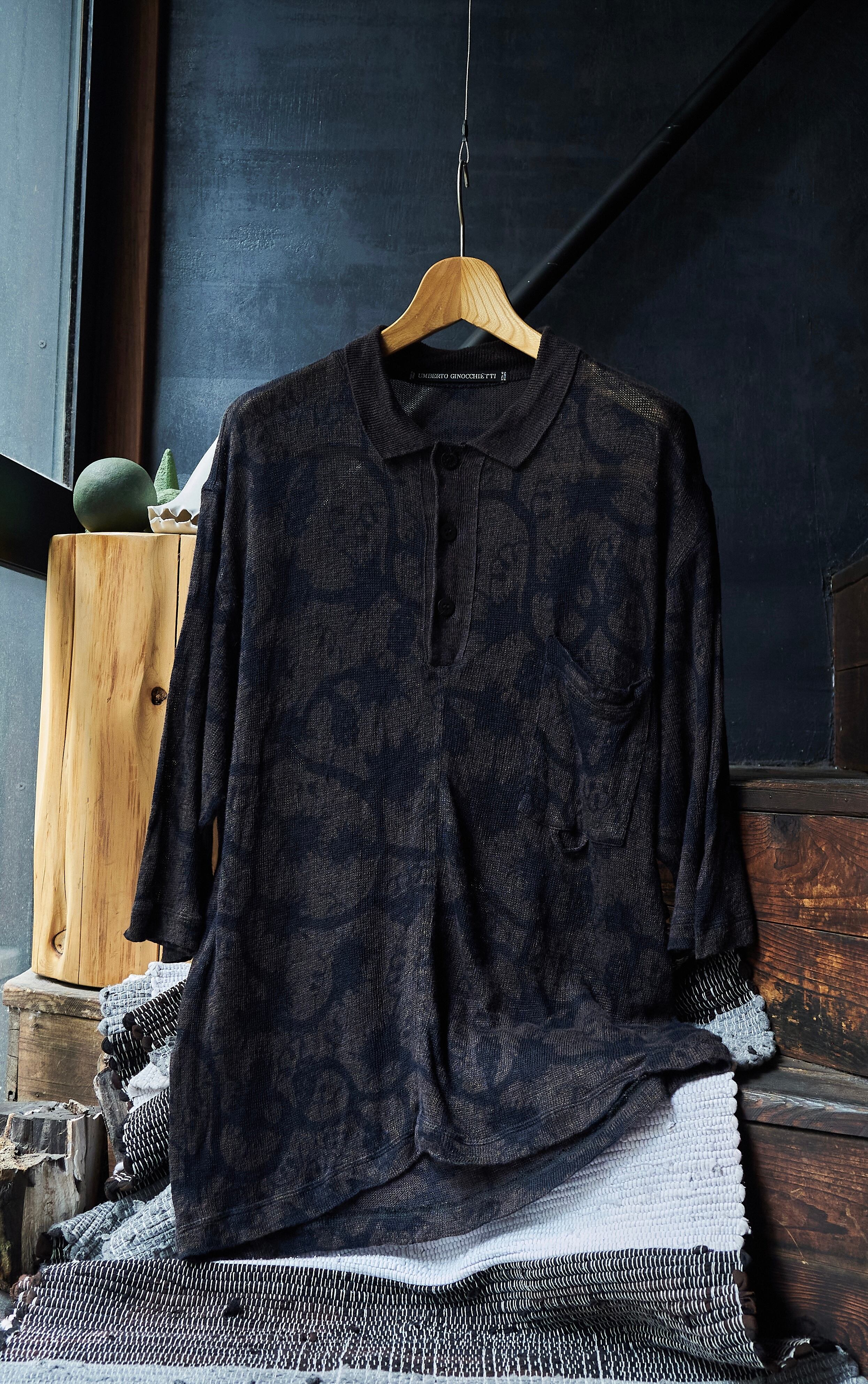 NiCOLAS & MARK Layered docking pattern T-shirt | FOLLIEE.