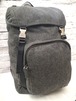 レア◆PRADA プラダ VZ0056 ユニセックス 大容量 ウール素材 リュック バックパック ロックサック 灰◆定番人気ラインの希少なウールモデル