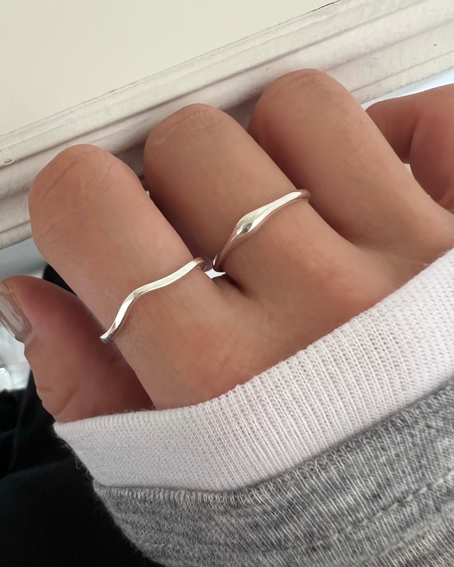 S925 2SET nuance simple ring (R97)