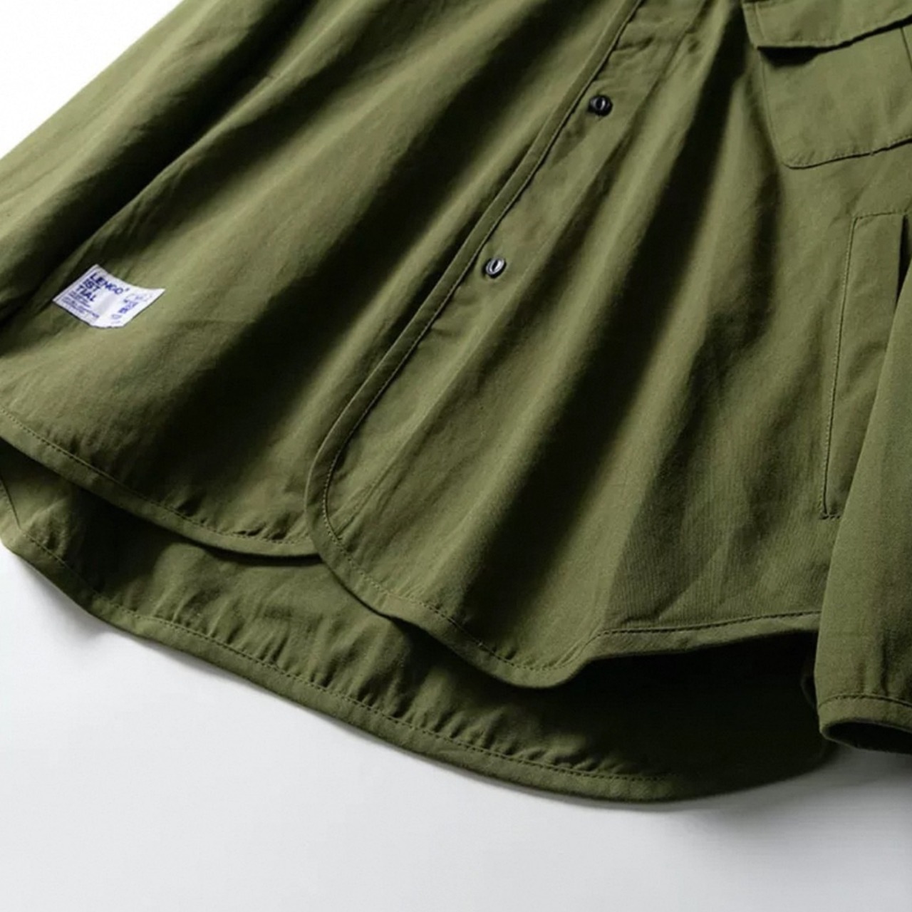 Henry neck button down shirt 0289 - 10